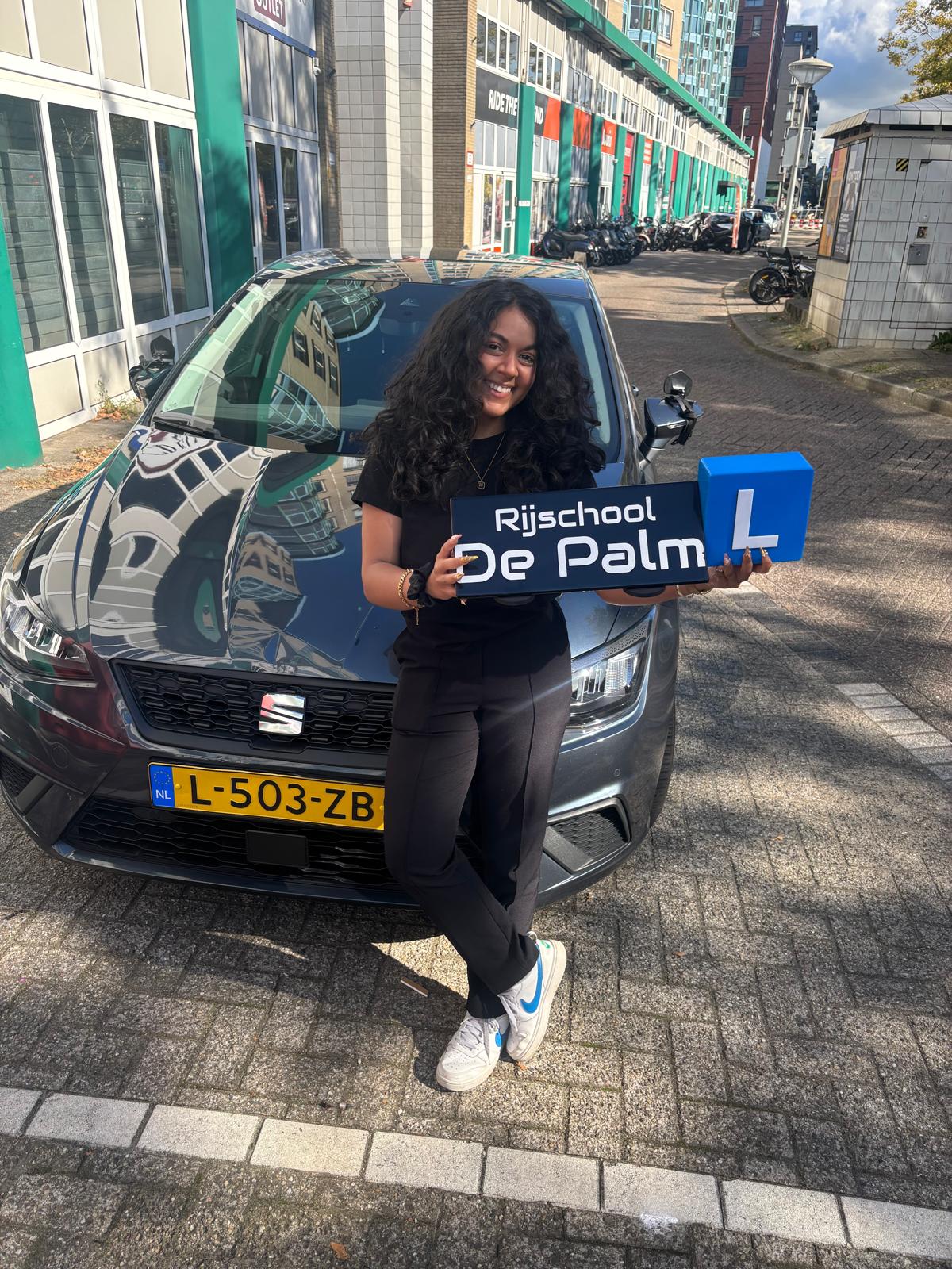 Rijschoolauto in de buurt