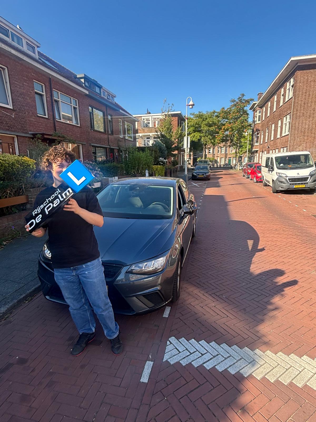 Geslaagde leerling bij De Palm